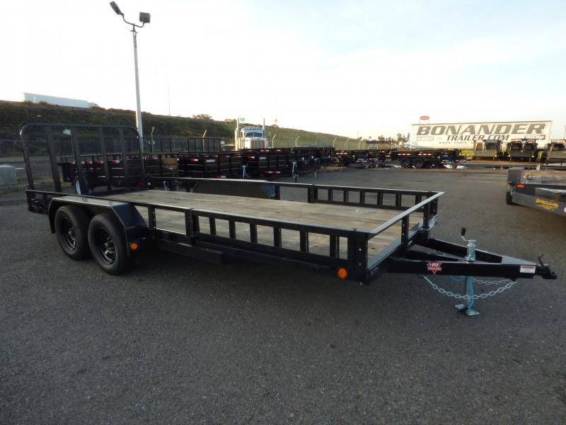 2022 PJ Trailers 83" Tandem Axle Channel Utility (UL) Utility Trailer
