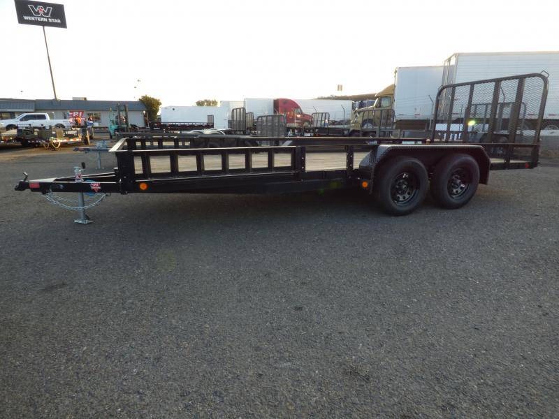 2022 PJ Trailers 83" Tandem Axle Channel Utility (UL) Utility Trailer